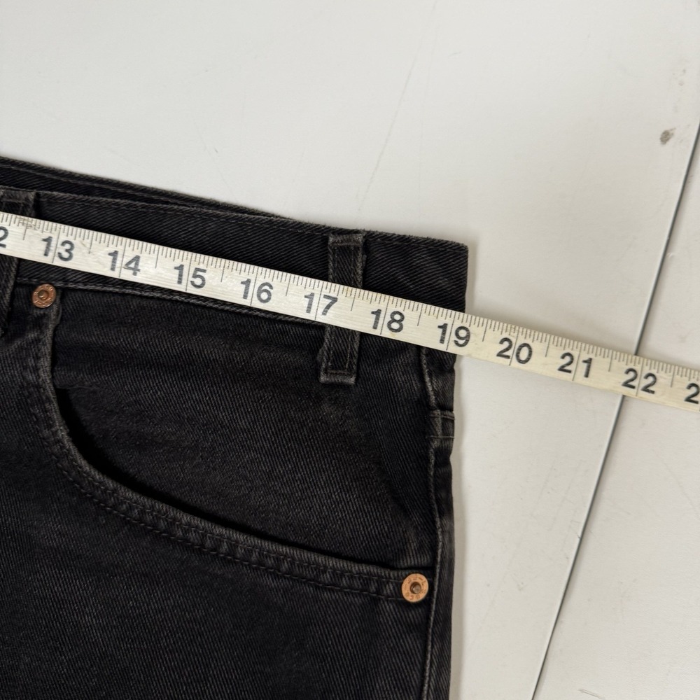 Vintage 2000 Levi 550 Relax Fit Black Denim Jeans size 38x32.5 - Picture 7 of 7